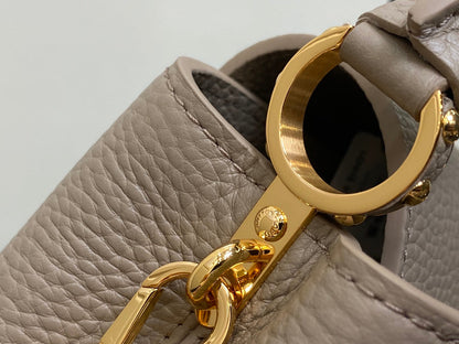 CAPUCINES MINI 21 IN KHAKI BROWN TAURILLON