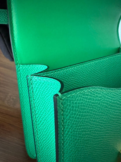 CONSTANCE 18 GREEN EPSOM GOLD HARDWARE