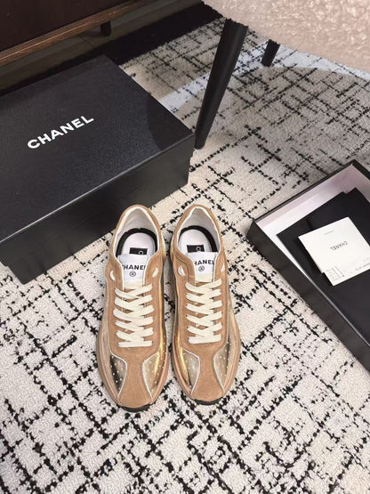 CLASSIC SNEAKERS IN PERU BROWN SHEEPSKIN AND SUEDE