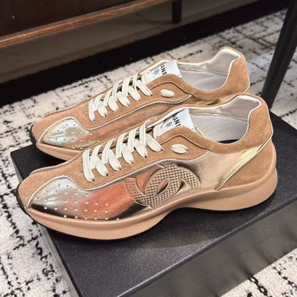 CLASSIC SNEAKERS IN PERU BROWN SHEEPSKIN AND SUEDE