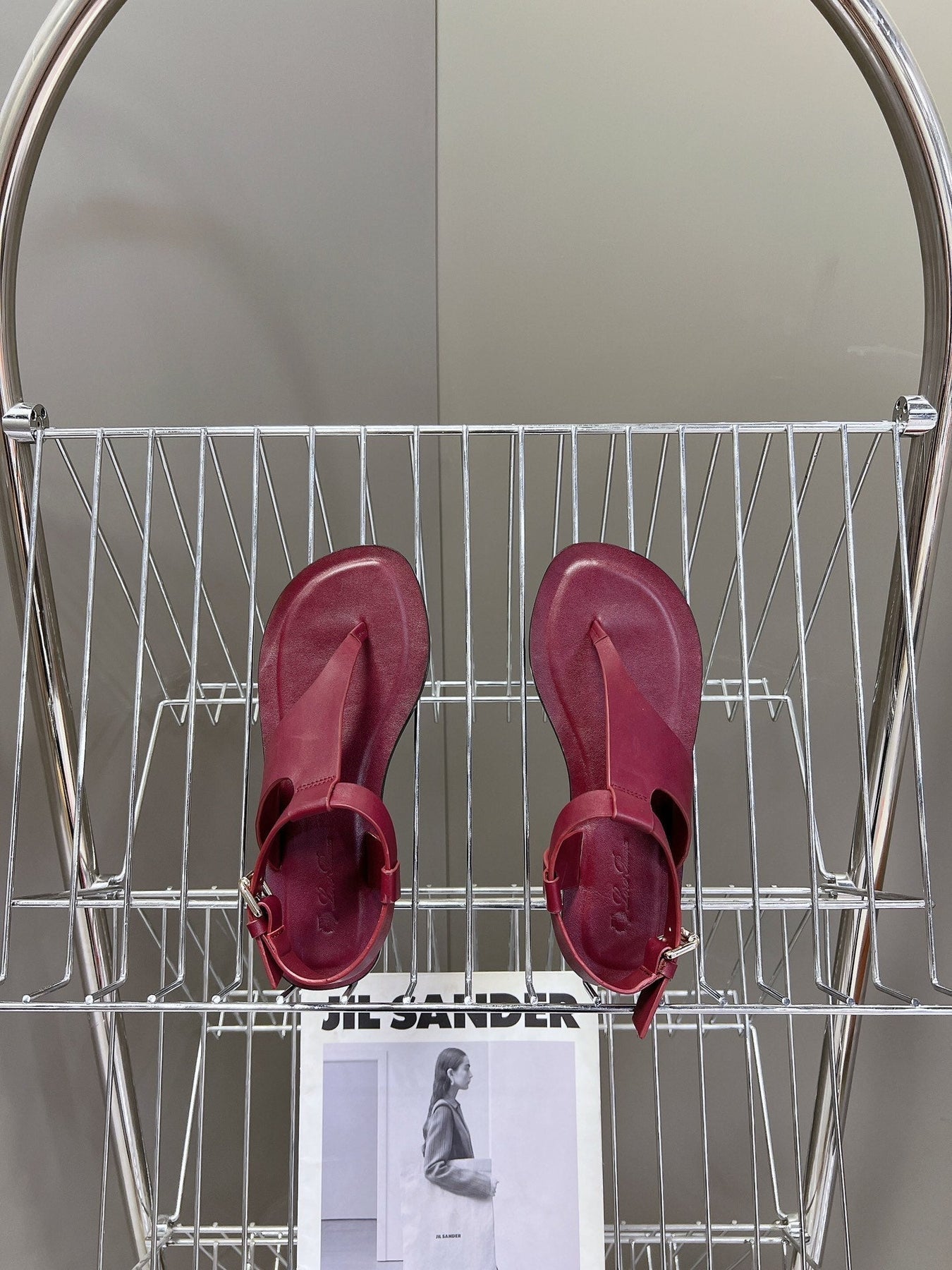 LP TRANI SANDALS BOYSENBERRY CALFSKIN