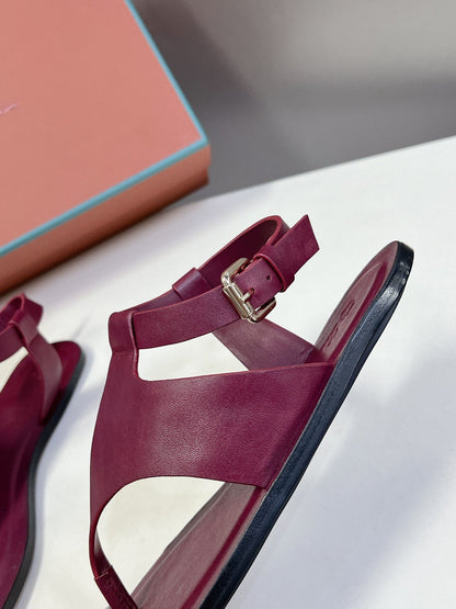 LP TRANI SANDALS BOYSENBERRY CALFSKIN