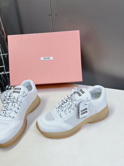 BASIC SNEAKERS IN WHITE MESH