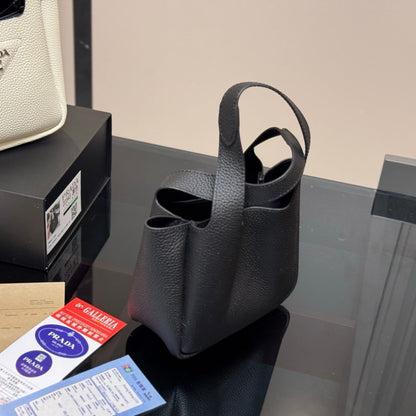 MINI HANDBAG 18 IN BLACK SHINY CALFSKIN