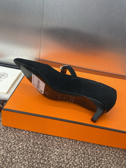 KIARA 40 MM PUMP IN BLACK SUEDE