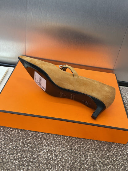 KIARA 40 MM PUMP IN BRONZE BROWN SUEDE