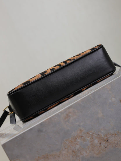 LOU CAMERA BAG 23 IN LEOPARD PRINT CALFSKIN