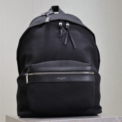 CITY BACKPACK 35 IN BLACK CANVAS