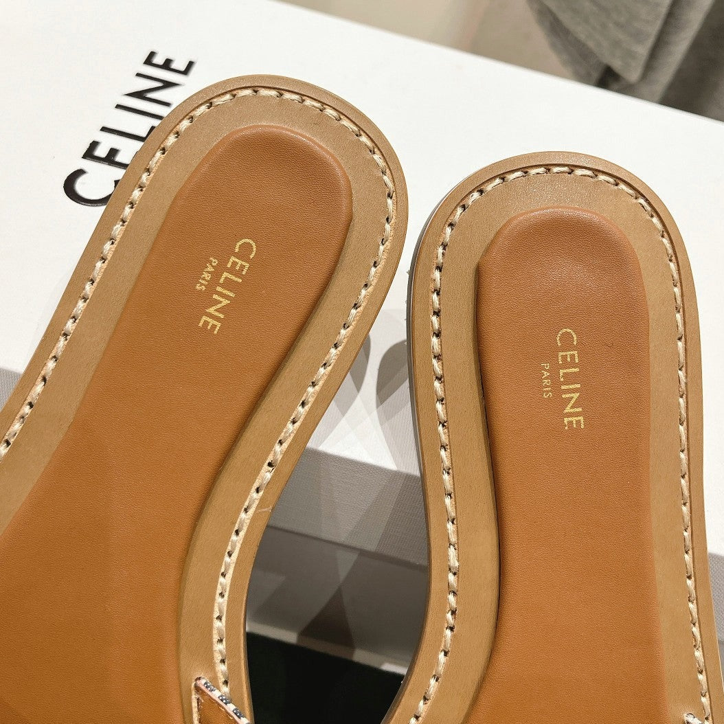 LYMPIA MULE IN TRIOMPHE JACQUARD WOOLLEN FABRIC BROWN BLACK CARO