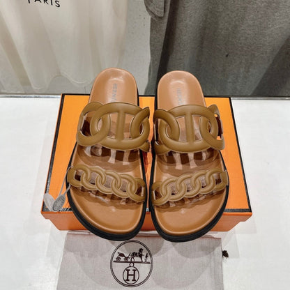 EXTRA SANDAL CARAMEL CALFSKIN