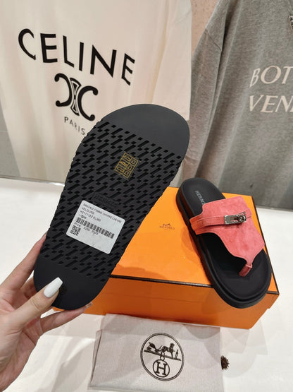 EMPIRE SANDAL BLACK MIX PINK SUEDE