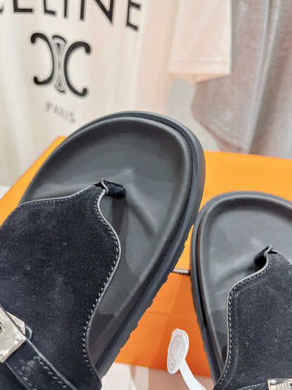 EMPIRE SANDAL BLACK SUEDE