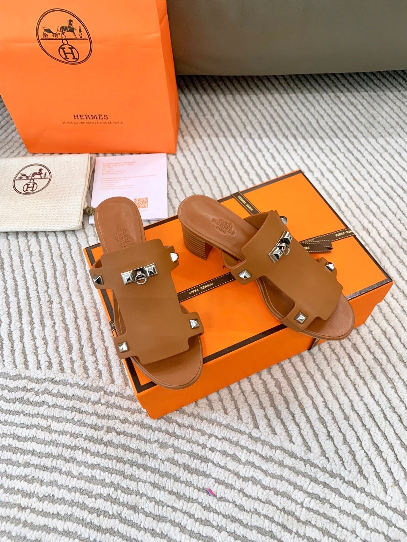 INVINCIBLE 50 SANDAL IN BRONZE BROWN CALFSKIN