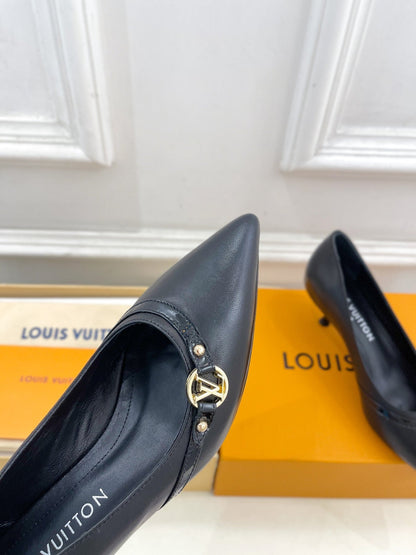 6AM HIGH PUMP 5 CM IN BLACK CALFSKIN