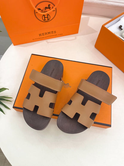 KOS CLOG IN PEANUT BROWN CALFSKIN