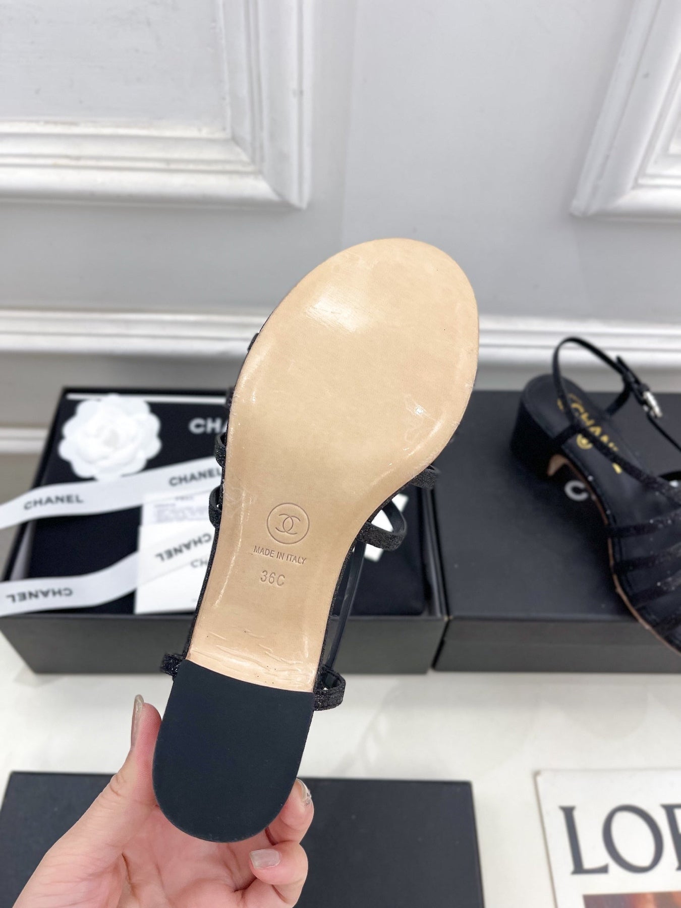 BLACK ROMAN 5 CM SANDALS