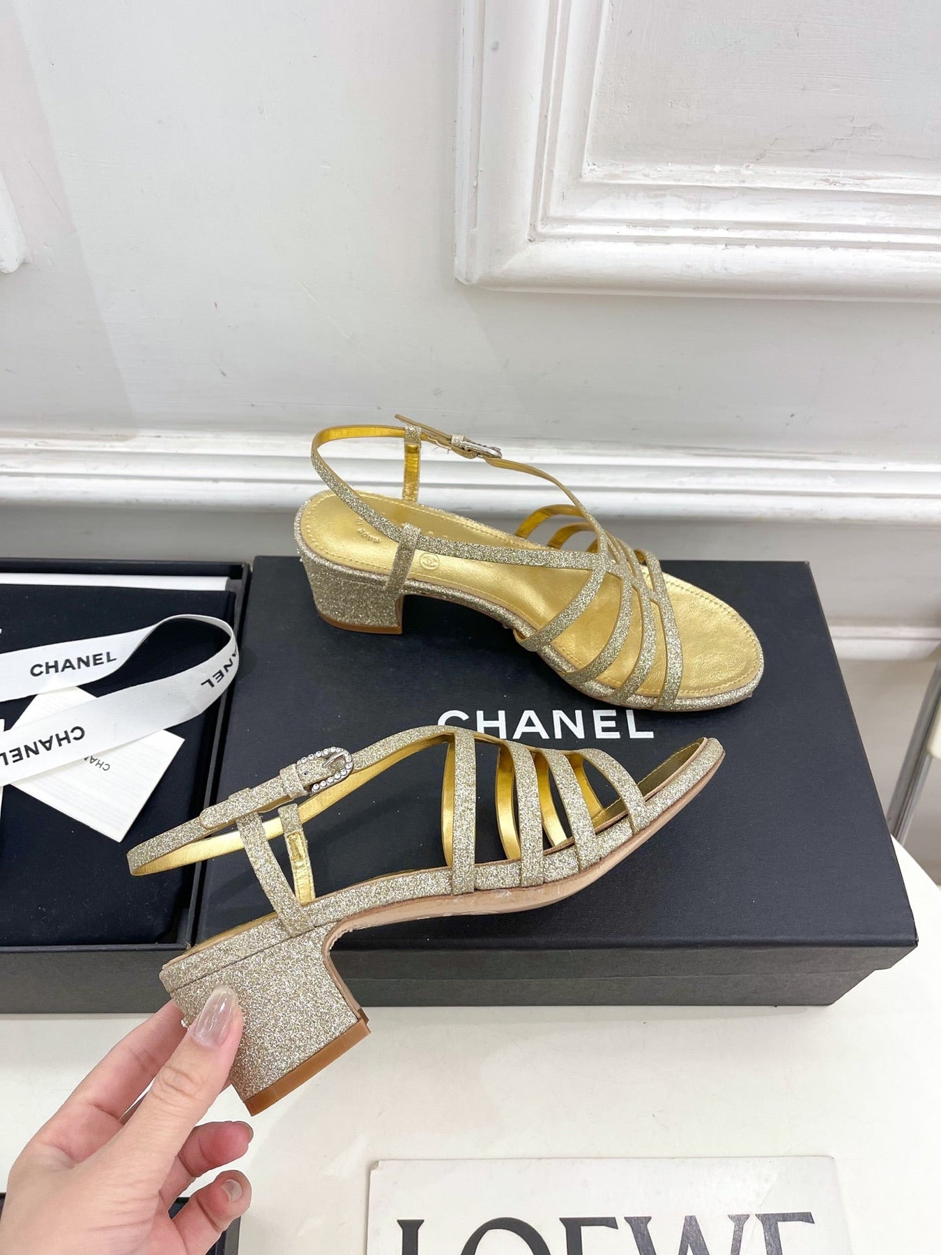 GOLD ROMAN 5 CM SANDALS