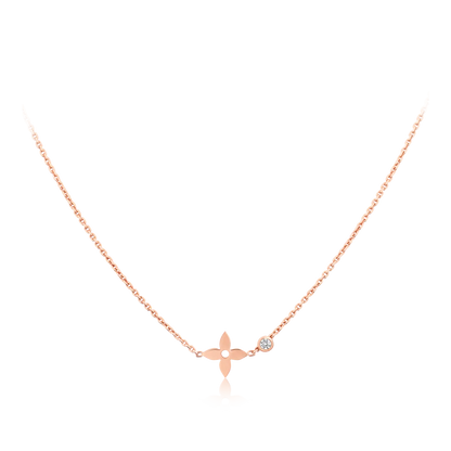 BLOSSOM PENDANT PINK GOLD AND DIAMOND