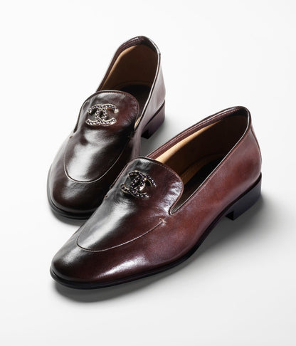 MOCCASINS MAGENTA SHINY CALFSKIN