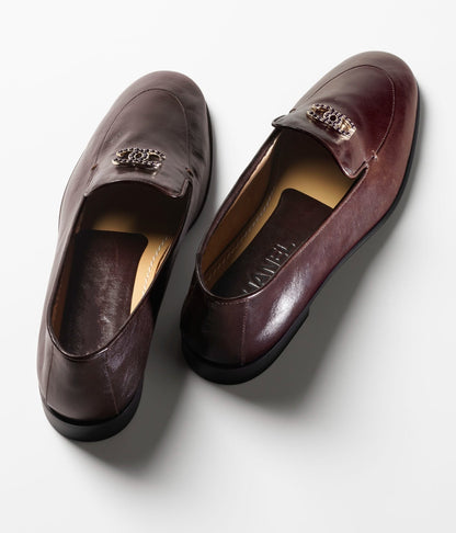 MOCCASINS MAGENTA SHINY CALFSKIN