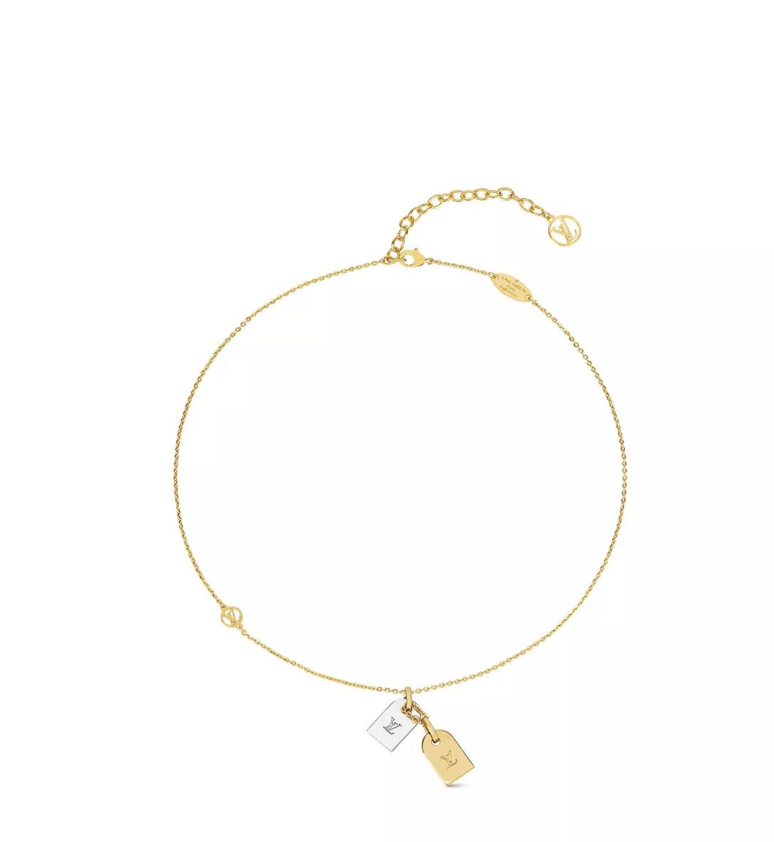 LV GOLD AND SILVER DOUBLE BRAND GOLD BRACELET