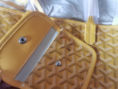 MINI HOBO BOHEME 38CM YELLOW CANVAS