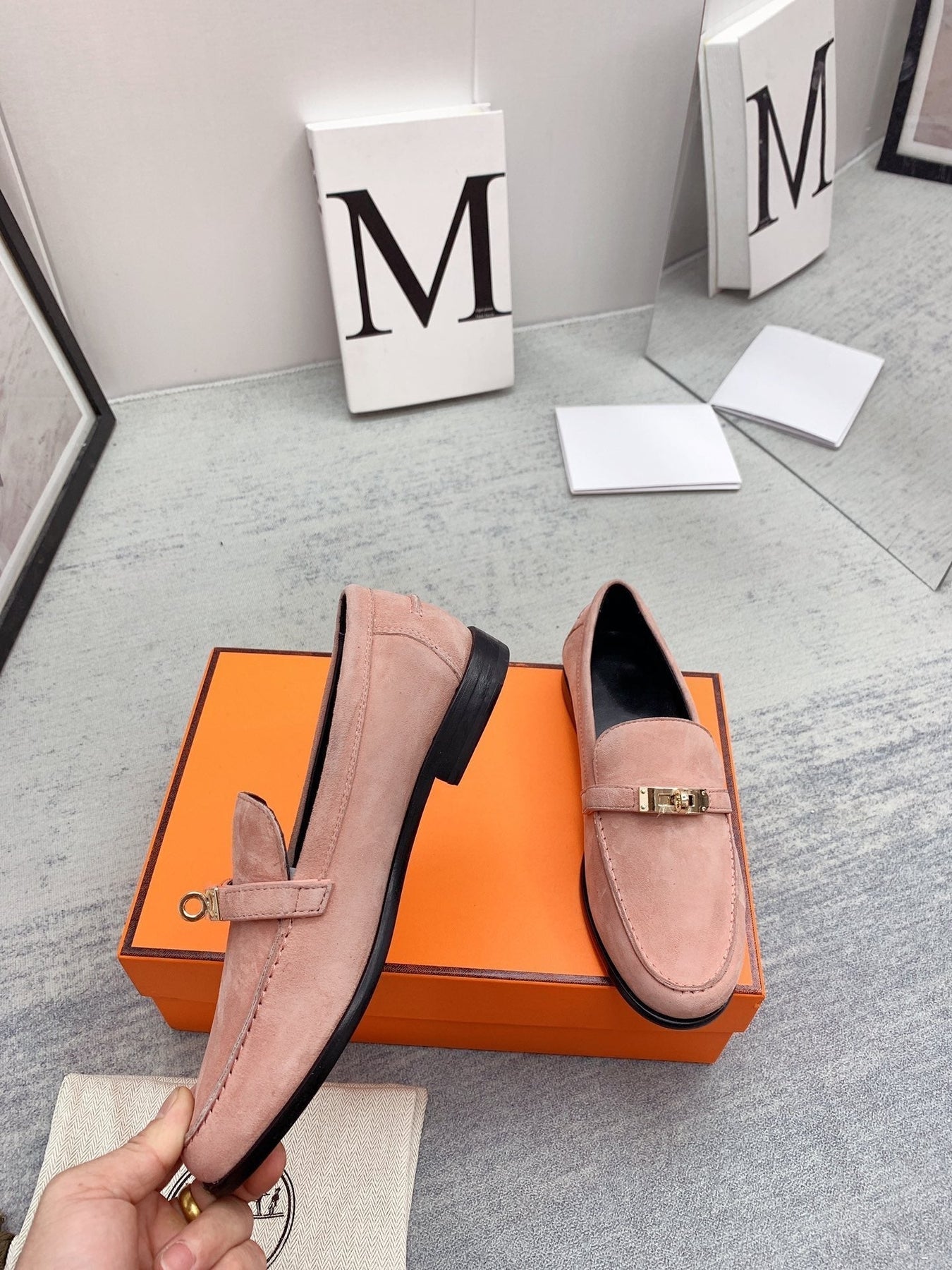 Destin Loafer Suede Light Pink